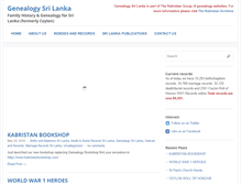 Tablet Screenshot of genealogysrilanka.com